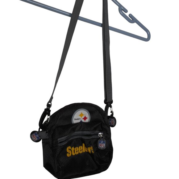 Unknown Handbags - Versatile NFL Steelers Fanny pack belt loops carabiner cross body strap purse